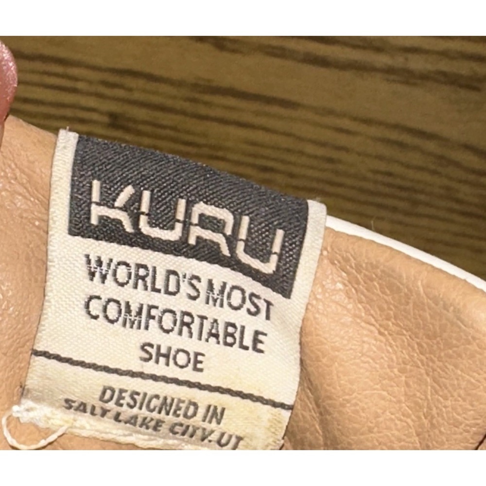 KURU CLOUD Classic White Leather Low Top Walking Shoes 20630290 Women's 9 M $129 - Picture 10 of 11